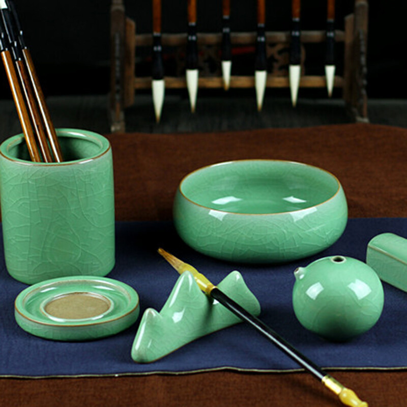 品味傳統雅趣 烏龜先森文房四寶陶瓷套裝，點亮現代書房藝術